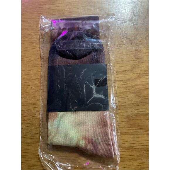 Linkin Park FZ Brown Tie Dye Embroidered Socks From Zero Album - Picture 4 of 4